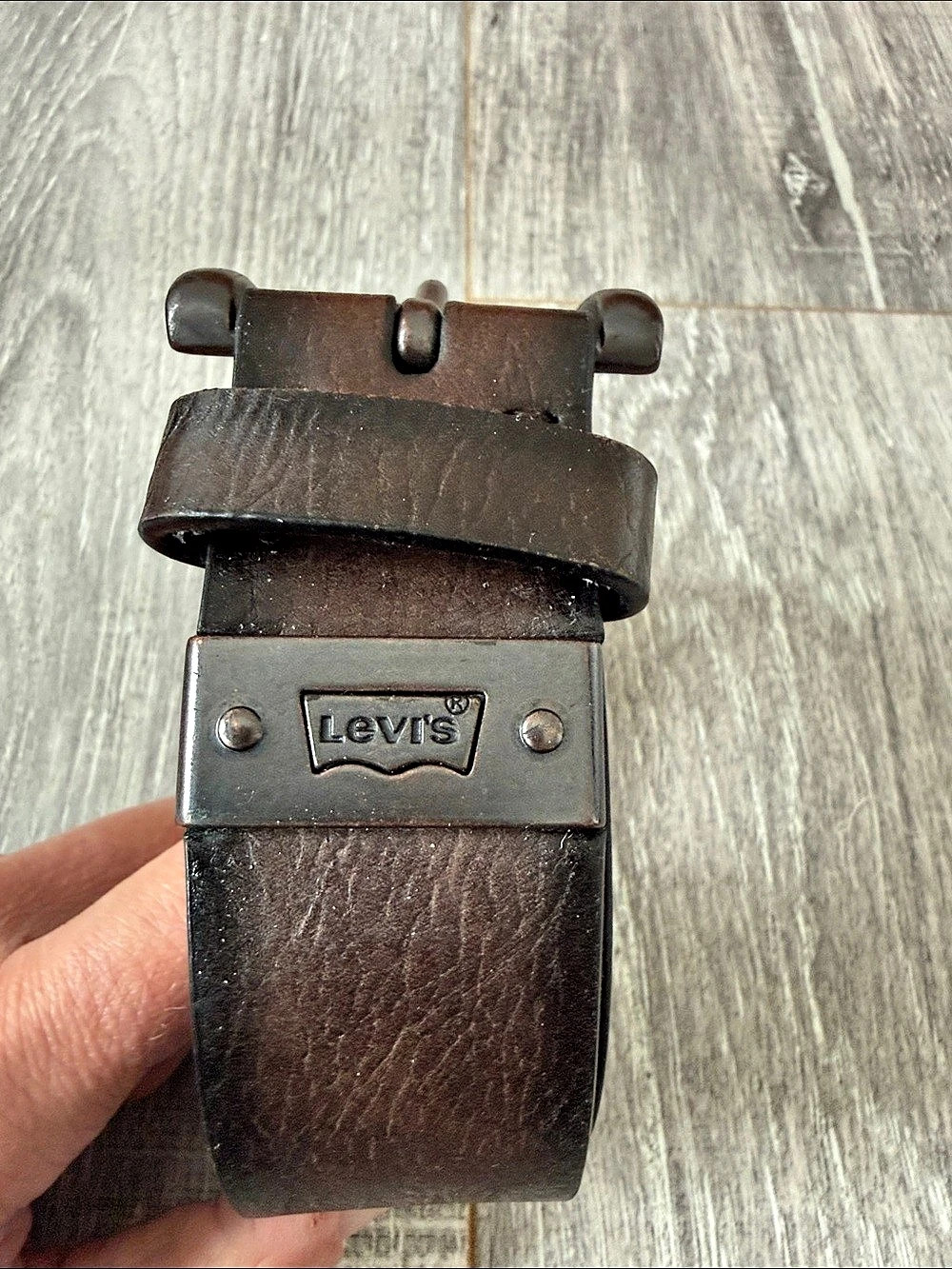 Levi'Small Synthetic Leather Casual Belt Brown Size Small